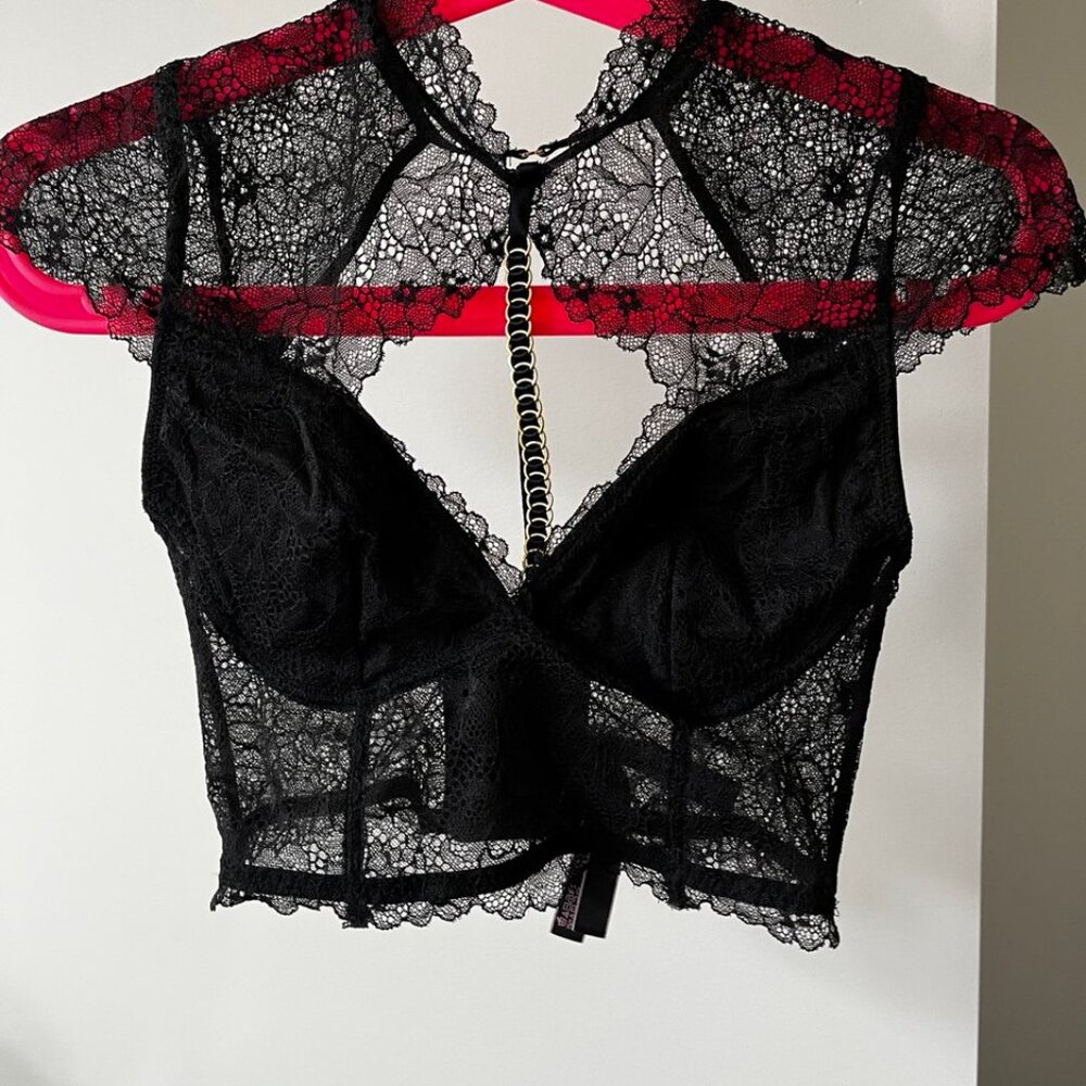 Victoria's Secret Very Sexy Lace High Neck Halter Bralette
